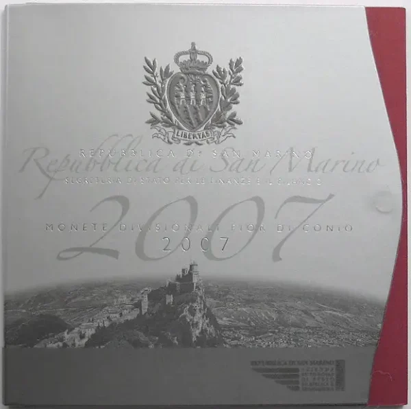 Σαν Μαρίνο Official Euro Coins Set 2007 με Ασημένιο 5 εuro