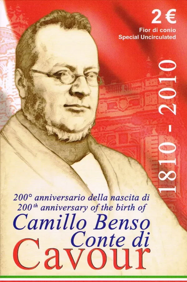 Ιταλια 2 euro 2010 - Cavour Coincard