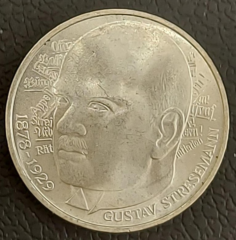 Germany 5 Mark 1978 Gustav Stresemann Ασημενιο
