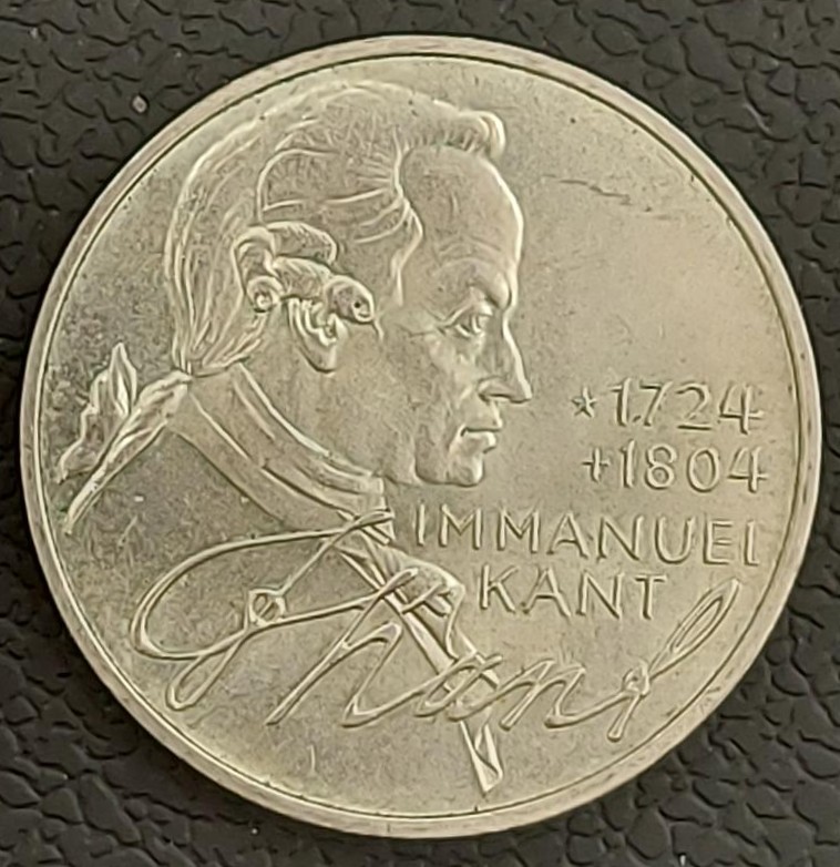 Germany 5 Mark 1974 Immanuel Kant Ασημενιο