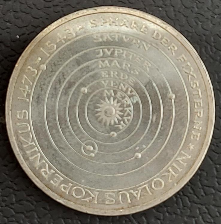 Germany 5 Mark 1973 Nicolaus Copernicus Ασημενιο