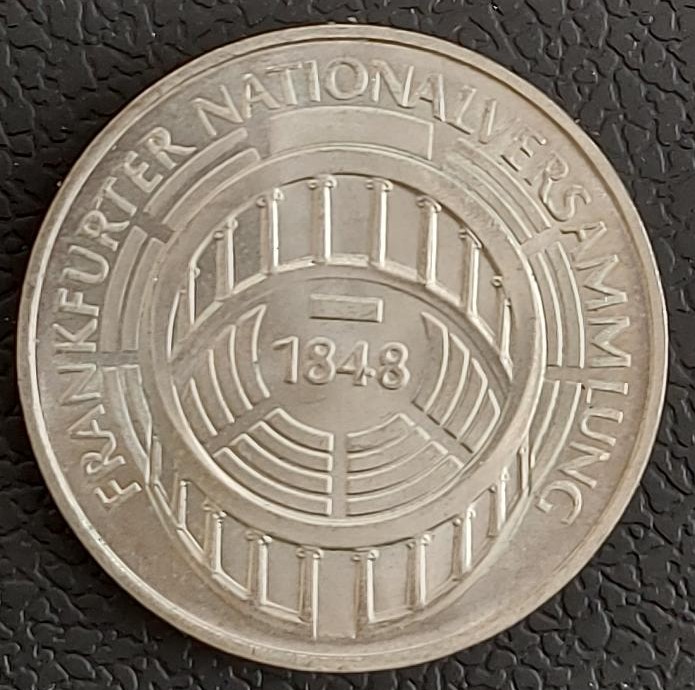 Germany 5 Mark 1973 Frankfurter Nationalversammlung Ασημενιο