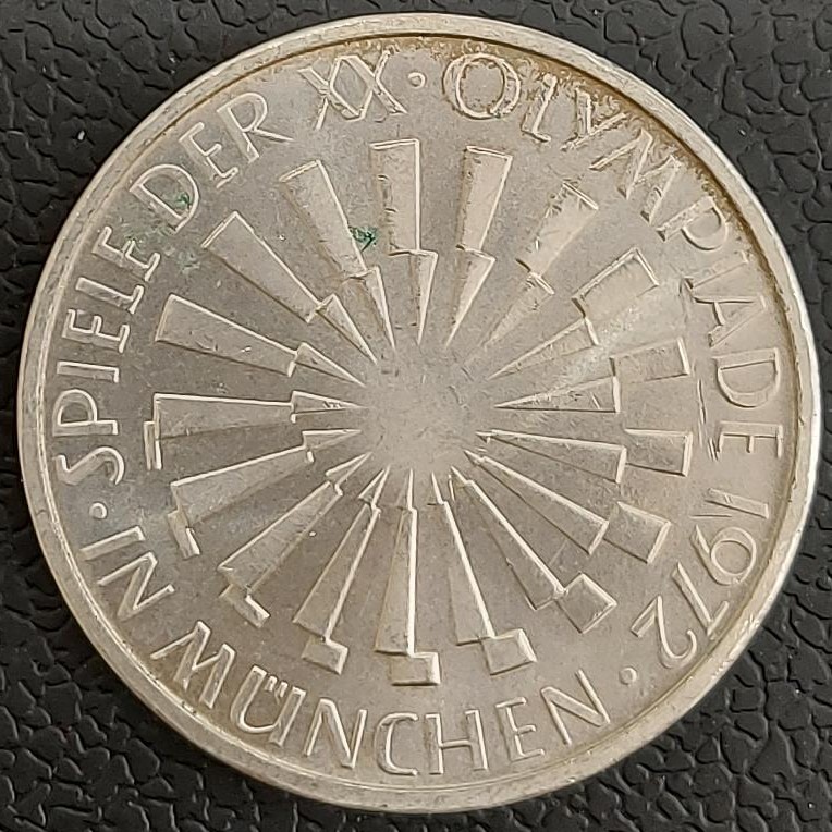Germany 10 Mark 1972 Olympic Games in Munich Ασημενιο