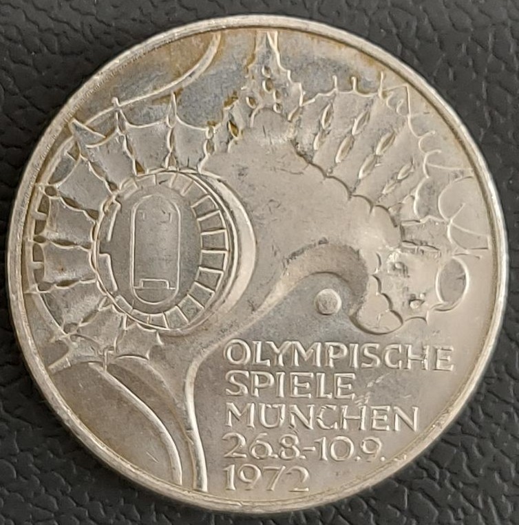 Germany 10 Mark 1972 Olympic Games in Munich Ασημενιο