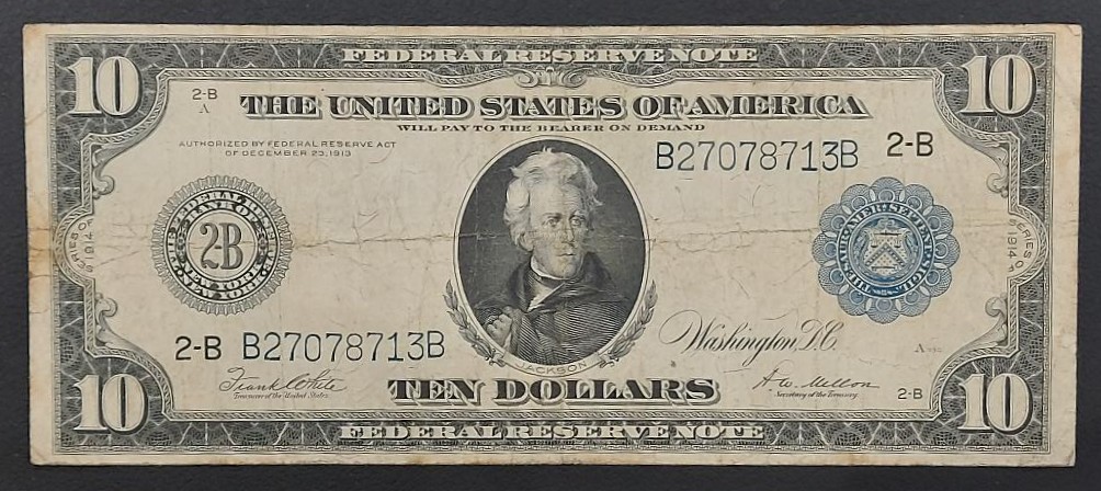 United States 10 Dollars 1914