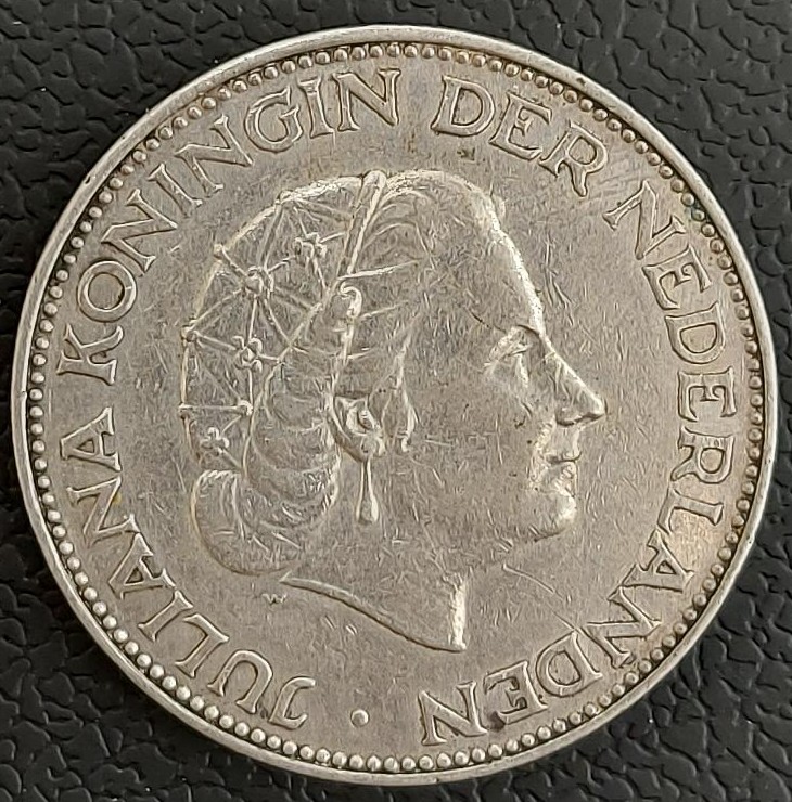 Netherlands 2½ Gulden 1961 Ασημενιο