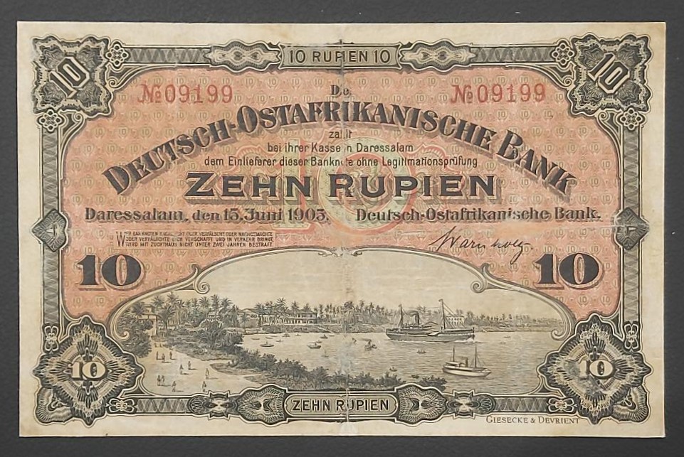 German East Africa 10 Rupien 1905
