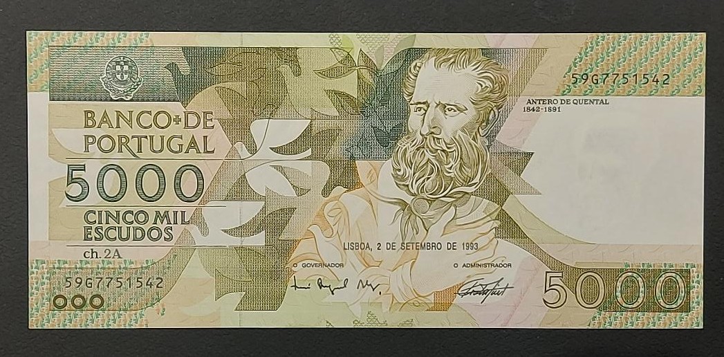 Portugal 5000 Escudos 1993