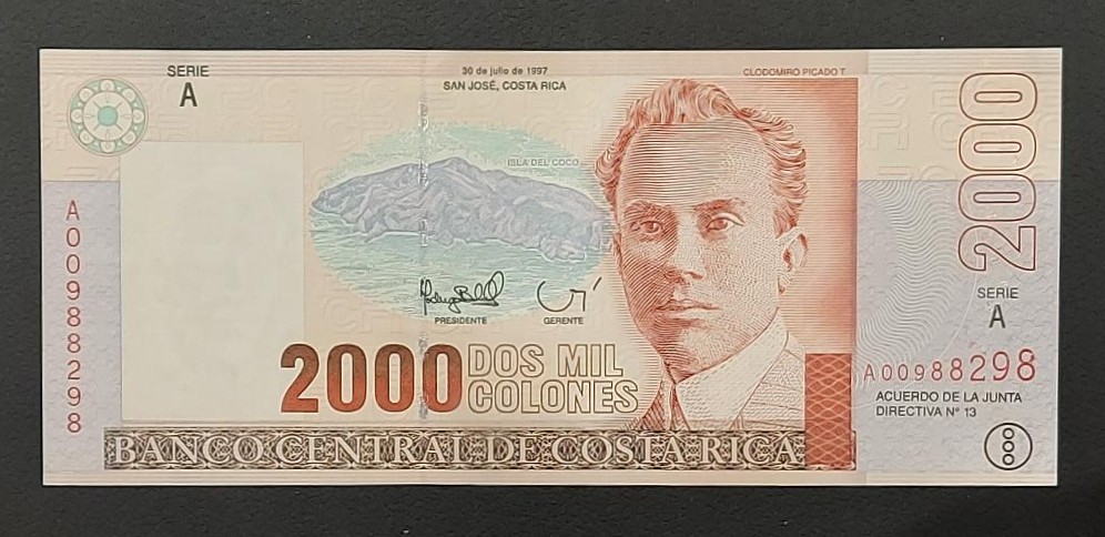 Costa Rica 2000 Colones 1997