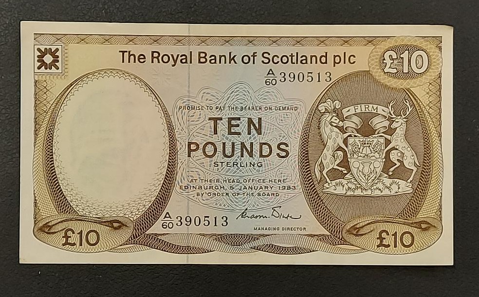 Scotland 10 Pounds 1983