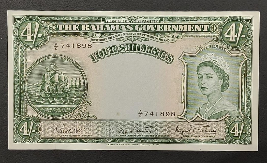 Bahamas 4 Shillings 1953