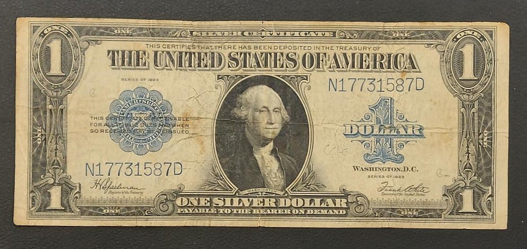 United States 1 Dollar Silver Certificate 1923