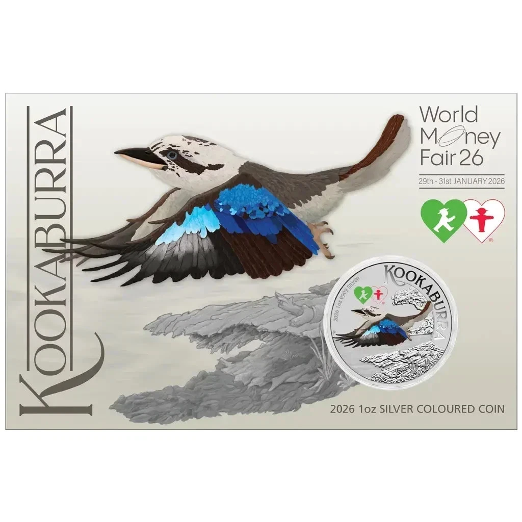 Australia 1 Dollar 2026 Kookaburra Color WMF Berlin 2026 1 oz Silver 999