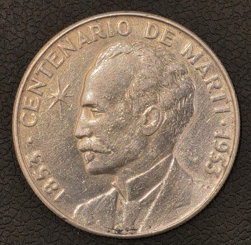 Cuba 1 Peso 1953 Silver