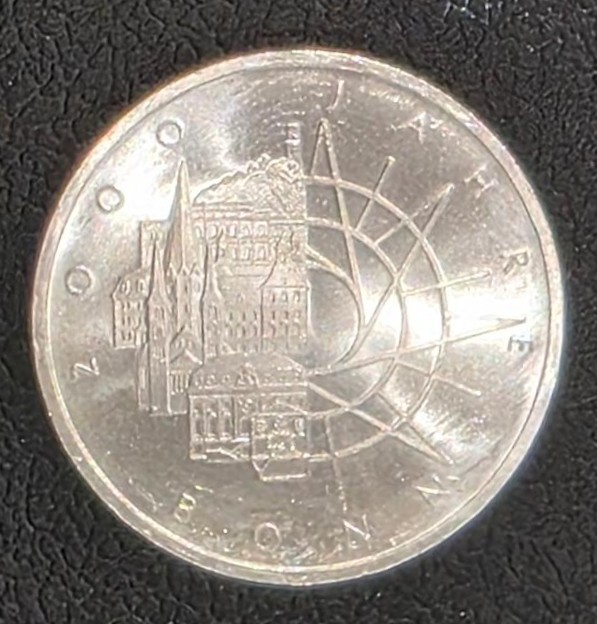 Germany 10 Deutsche Mark (2000 Years Bonn) 1989 Silver
