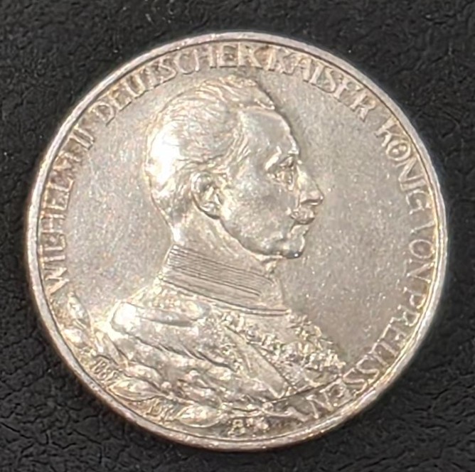 Germany (Prussia) 3 Mark 1913 William II Silver