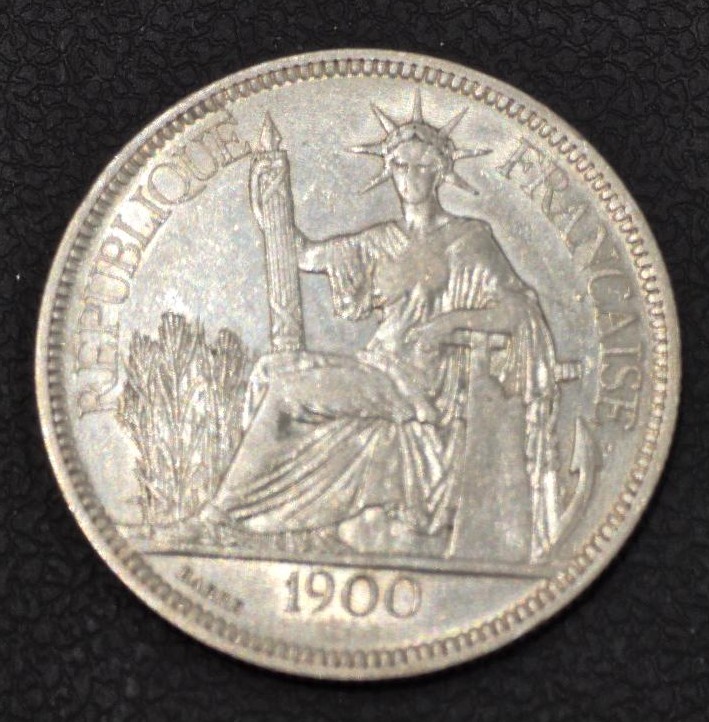 French Indochina Piastre 1900 Silver (.900)