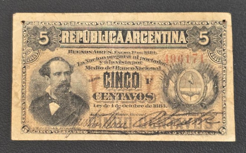 Argentina 5 Centavos 1883