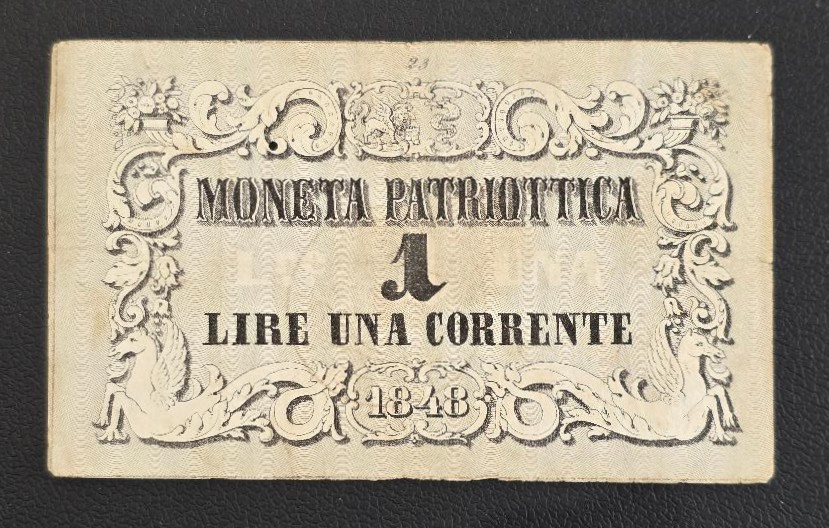 Italy 1 Lire Corrente 1848