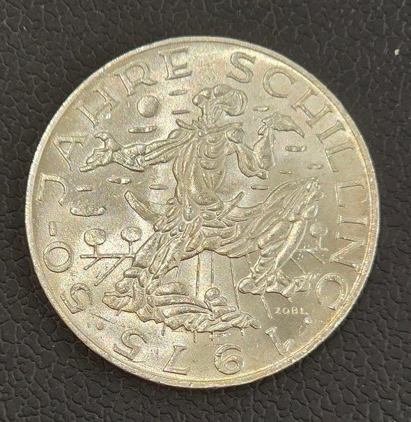 Austria 100 Shillings 1975 50th Anniversary of the Austrian Schilling Silver