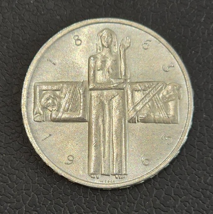 Switzerland 5 Francs 1963 Silver Red Cross