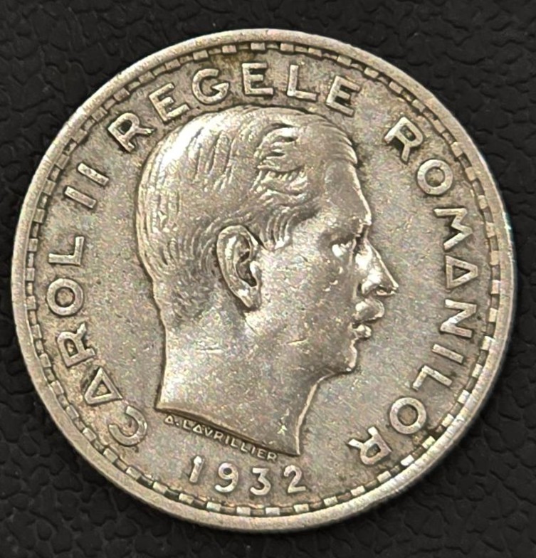 Romania 100 Lei 1932 Carol II Silver