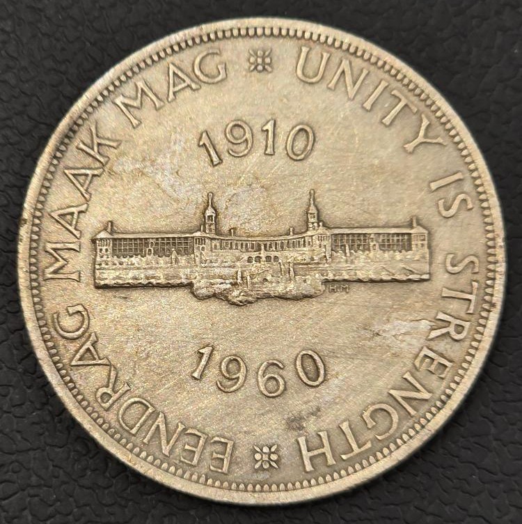 South Africa 5 Shillings 1960 (50 Years of the Union of South Africa) Silver