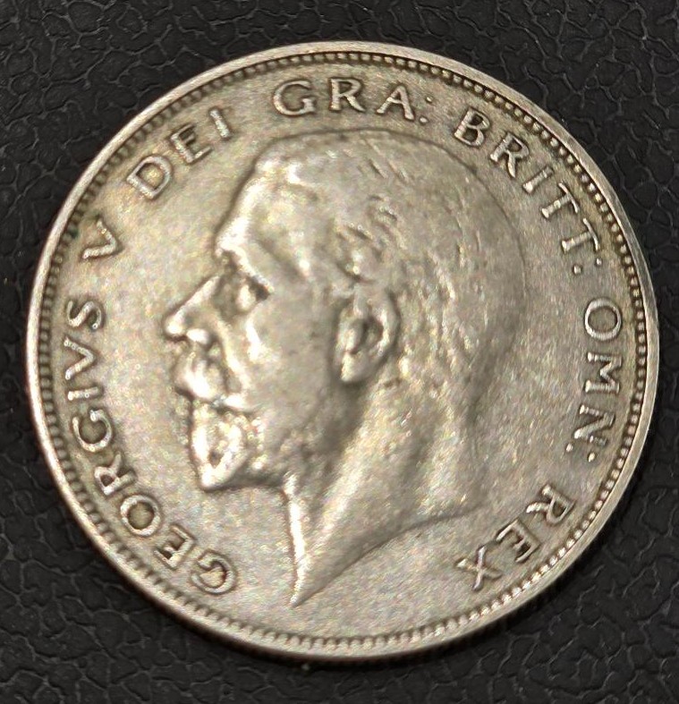 United Kingdom ½ Crown 1929 George V Silver